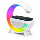 Caixa de Som Bluetooth com Carregador e Led - Branco