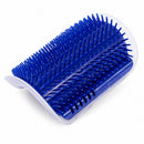 Escova Massageadora Para Gatos com Catnip - Azul