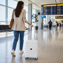 Kit 2 Malas de Viagem 20'' e 12'' com Roda Giratório - Branca