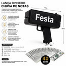 Lança Dinheiro Chuva de Notas para Festa - Preta