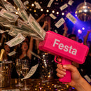 Lança Dinheiro Chuva de Notas para Festa - Rosa