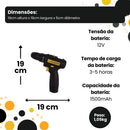 Parafusadeira e Furadeira a Bateria 12V